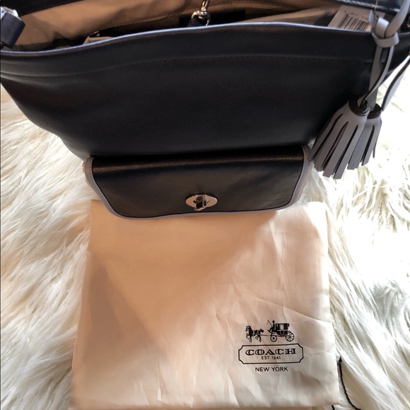 Coach Legacy Archival Two-Tone Leather Bucket Bag - Picture 5 of 8